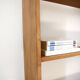 Solid wood bookcase shelf