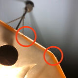 Suspension ancienne opaline