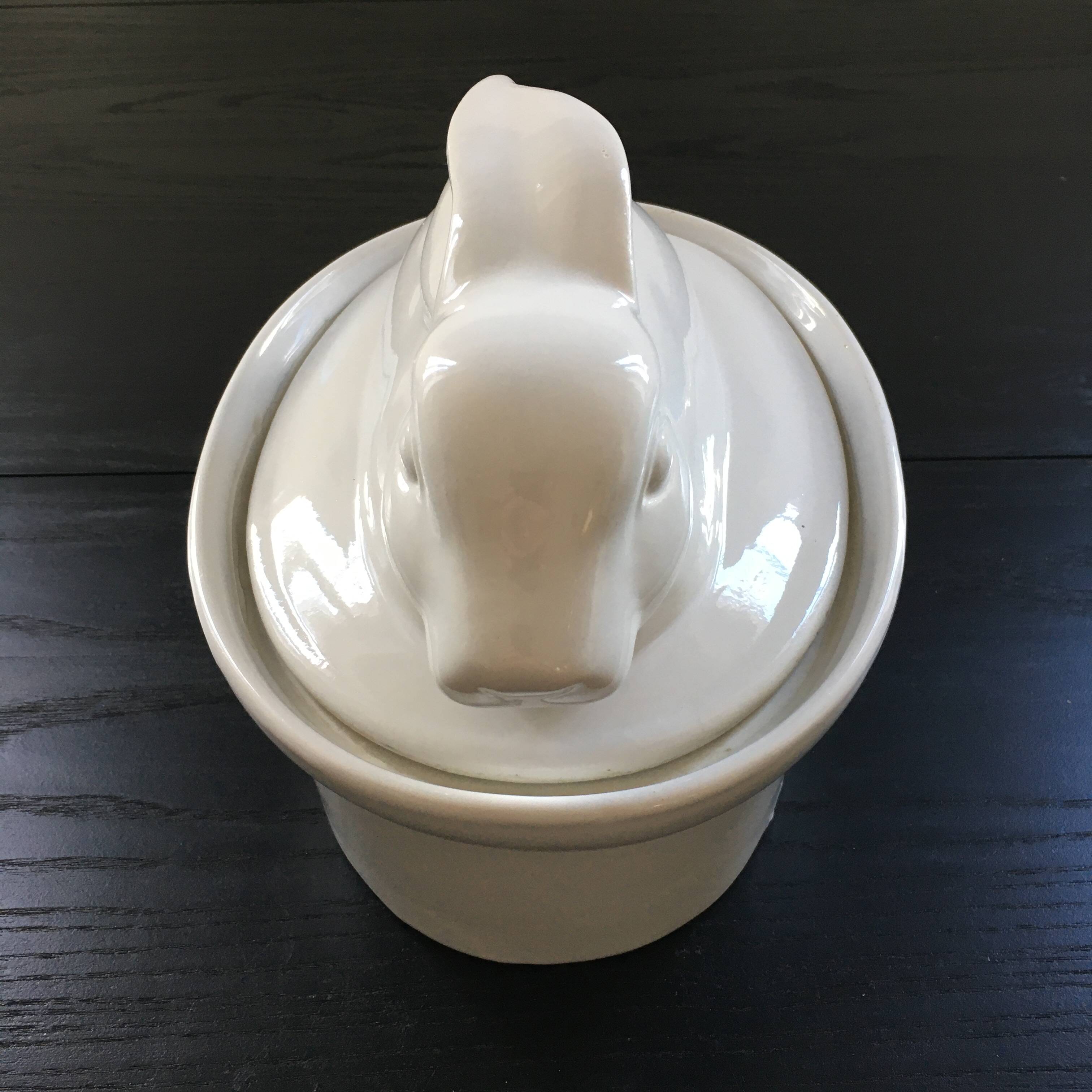 Terrine lapin en porcelaine