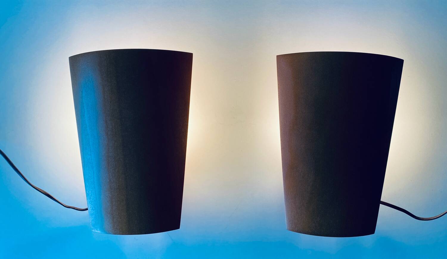 Pair of Lucid designer wall lights