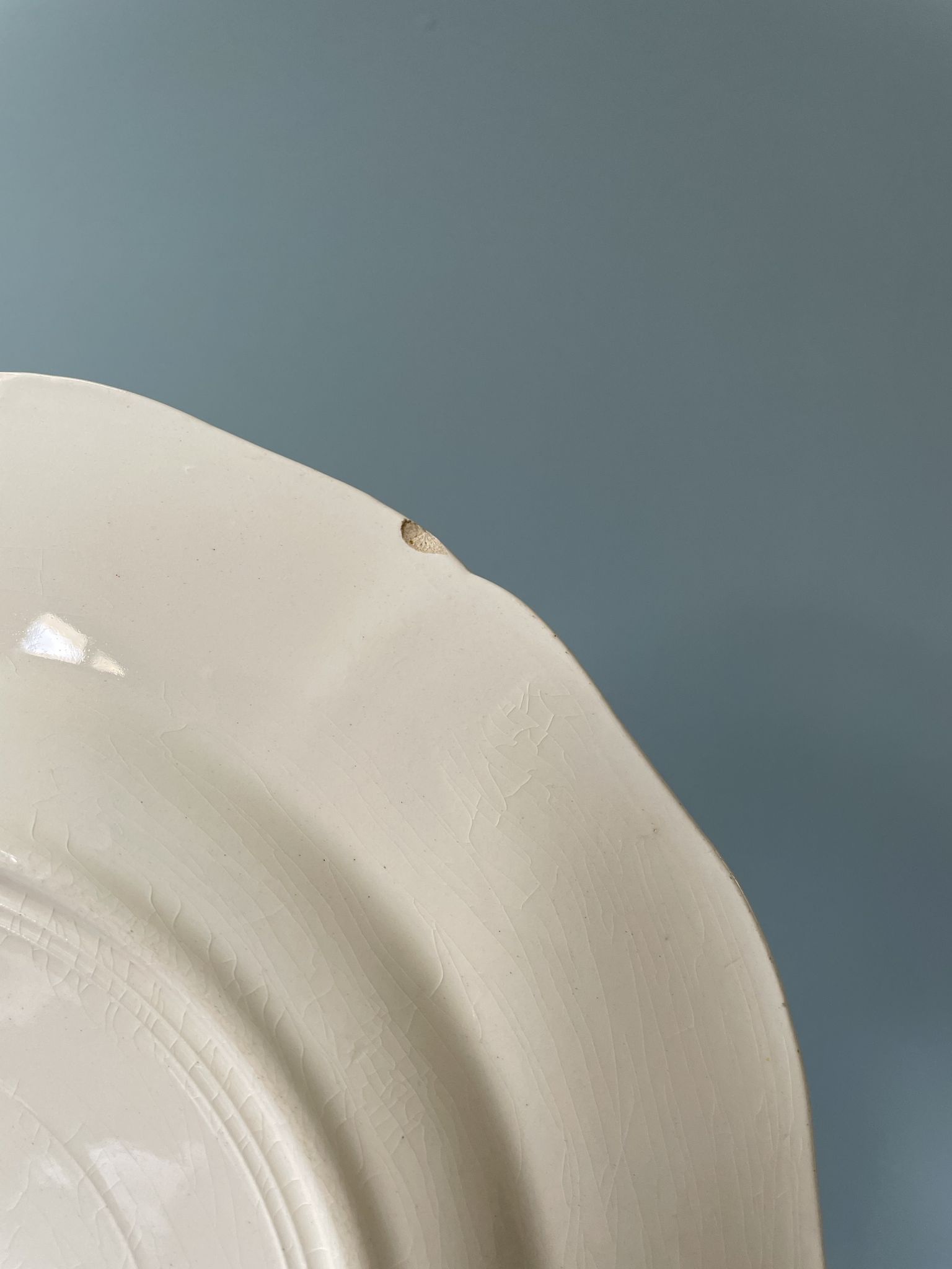 Set of 4 flat plates Sarreguemines France