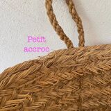 XXL woven straw basket