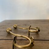 Old brass hooks