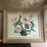 Tableau ancien les Pivoines
