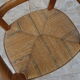 Wooden children's high chair and mulched seat