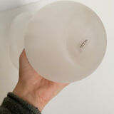 Lancel vase shaped ball frosted glass blown work of Murano