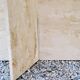 70s travertine and smoked glass designer coffee table