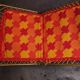 Orange sun lounger, deckchair, vintage 70's lafuma camping lounge chair