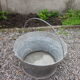 Old zinc cauldron