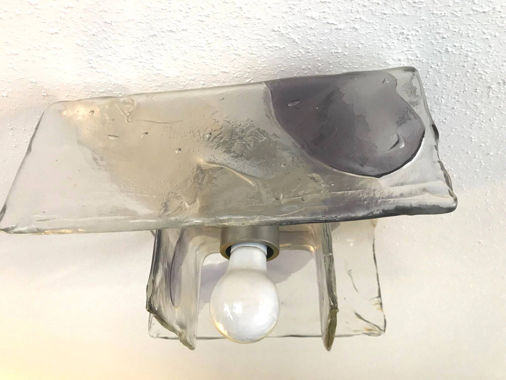 Murano Ceiling Light by Carlos Nason Murano Vintage 70s