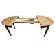 Oval extendable table in Louis XVI style – Renovated solid walnut