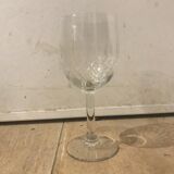 Chiseled crystal glasses