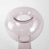 Glass vase, Italian design, 1970s, made in Italy