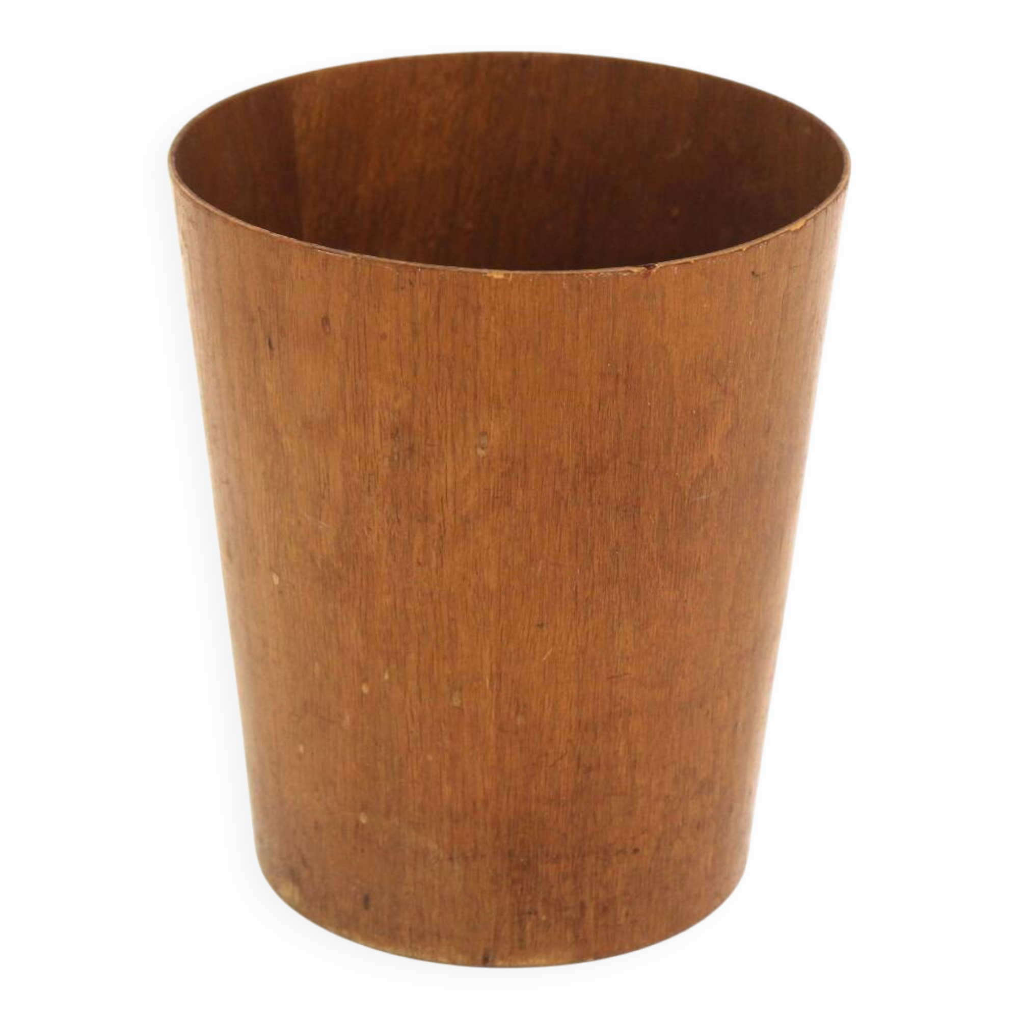 Teak waste paper basket, Martin Åberg for Servex, Sweden, 1960