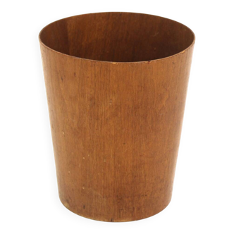 Teak waste paper basket, Martin Åberg for Servex, Sweden, 1960