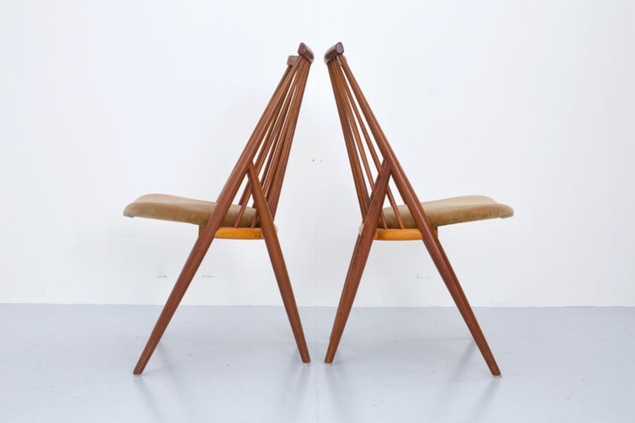 Set de 4 chaises ''Flamingo'' par Thea Leonard pour Nassjo Stolefrabrik, Suède, 1960