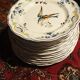 15 plates longchamp model clery decor bird