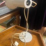70s lamp, spotlight on white mat