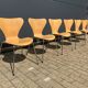 Fritz Hansen series 7 Vlinderstoelen naturel hout 1988