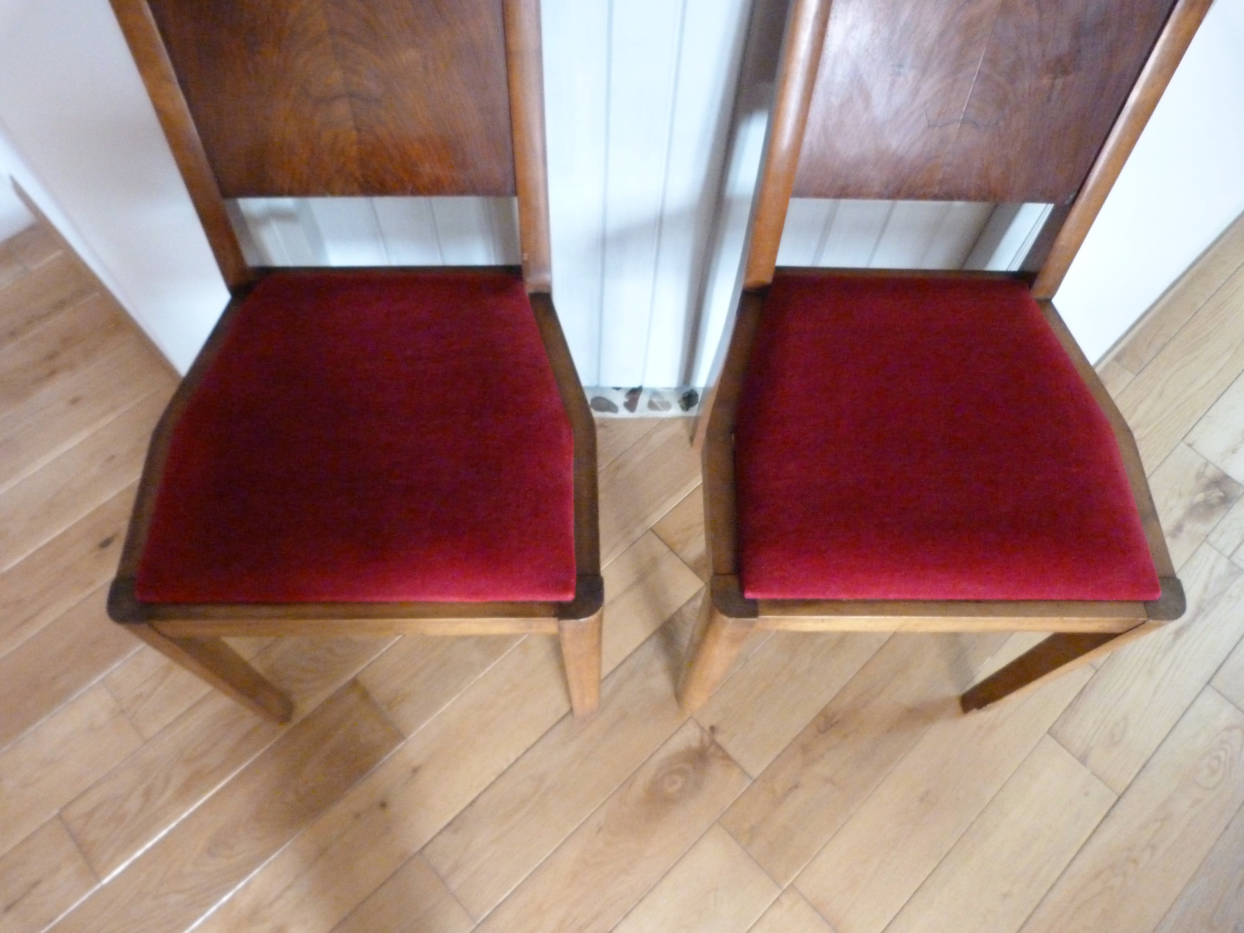 Paire de chaises art déco