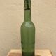 Lot 4 bottles old beers and lemonades blown glass and bistro porcelain