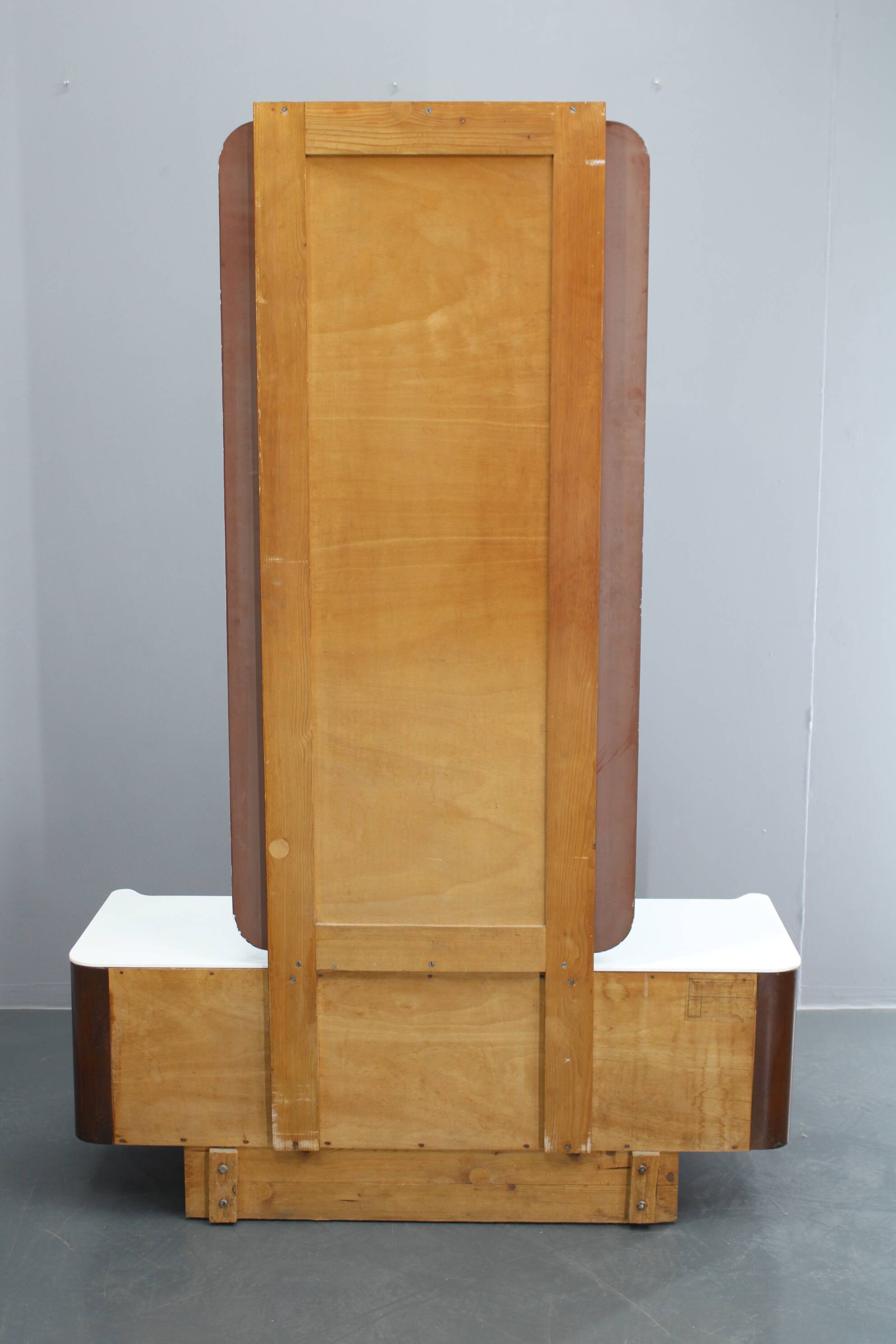 1940s Jindrich Halabala Mirror Cabinet ,Czechoslovakia
