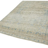 Hand-Knotted Persian Antique 1970s 210 cm x 294 cm Beige Wool Carpet