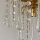 Chandelier waterfall of Murano drops and tassels
