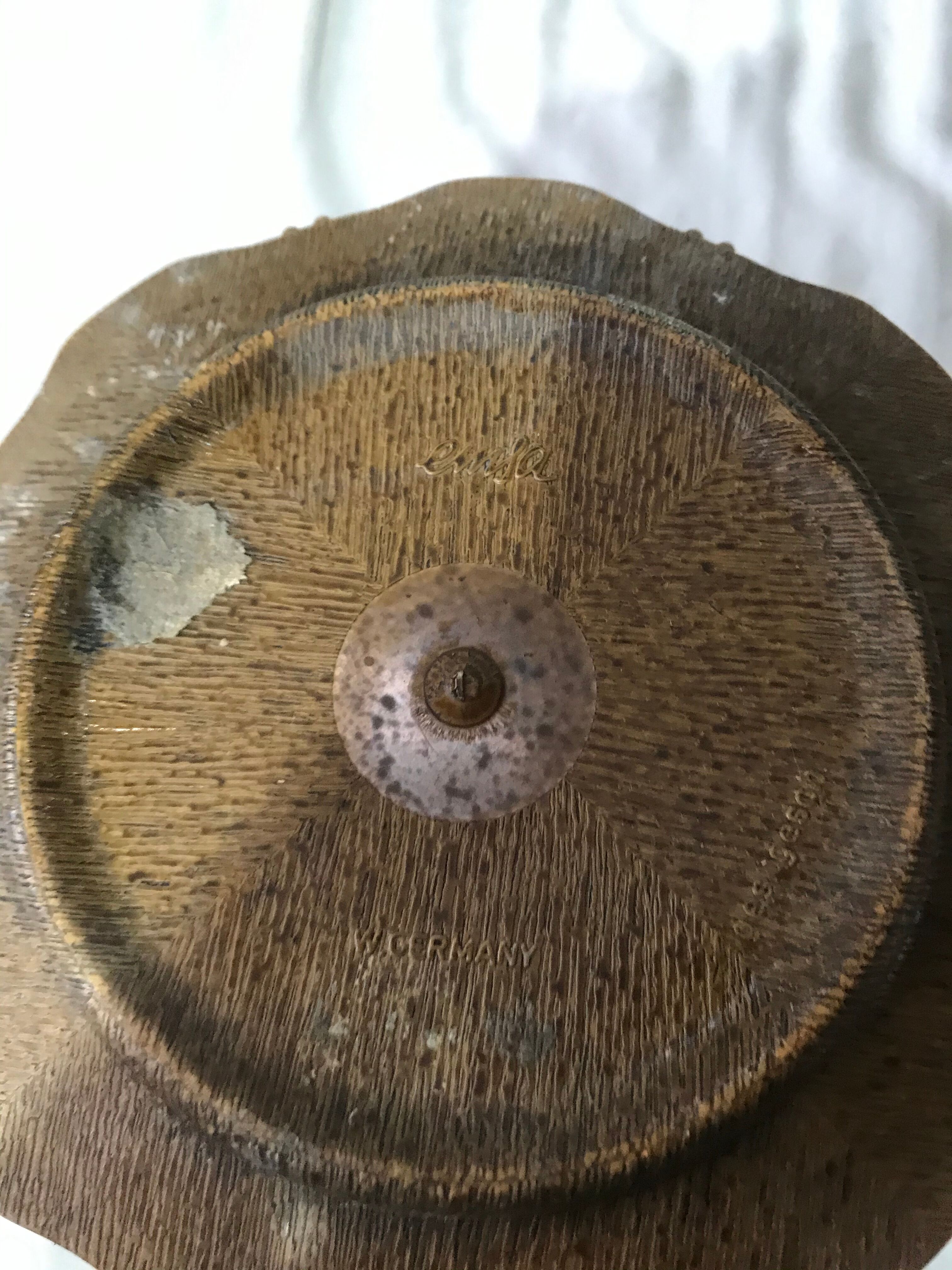 Lot Of 3 Caches Pot Plants EMSA Bakelite Brown W GERMANY Vintage