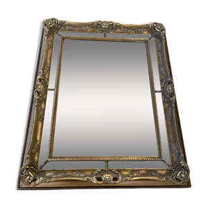 miroir doré à parecloses