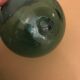 Set of three glass balls