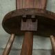 Pair of Brutalist Tripod Low Chairs
