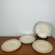 Set of 4 Longwy plates, Loridan model, early 20th century.