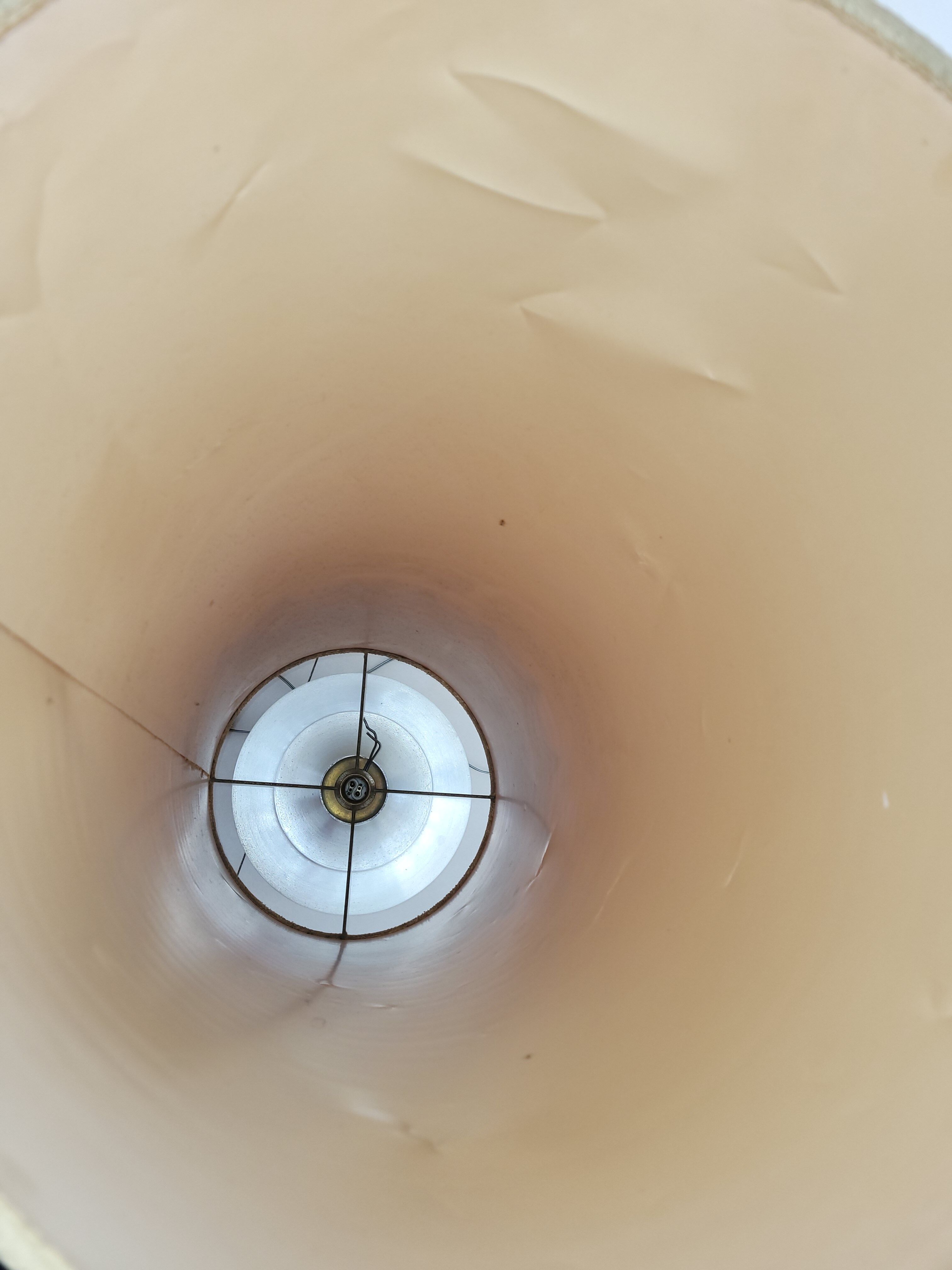 Vintage aluminum table lamp