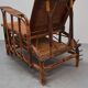 Rare Vintage Bauhaus Rattan & Bamboo Chair with Ottoman by Erich Dieckmann