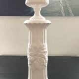 Earthenware column with floral decoration