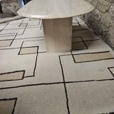 Vintage travertine table 1980"