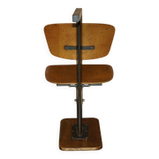 Six vintage mid-century modern folding stadium seats with new bases.