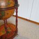 Vintage globe bar cabinet, colonial style, Italy, 1970s