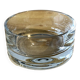 Thick glass round ashtray