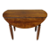 Ancienne table console en noyer, pieds en cuillère de miel