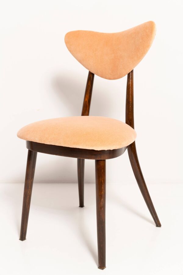 Chaise vintage orange en velours de coton, Europe, années 1960