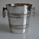 Vintage silver metal ice bucket