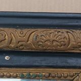 Napoleon III period mirror in wood and stucco