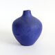 Vase céramique bleu Klein Heyne Keramik, Fat Lava, Allemagne années 60