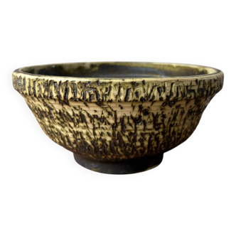 Bowl, empty pocket in birch bark ceramic, 1950s