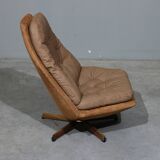 Mid-Century Danish Swivel Easy Chair from Madsen & Schubel, 1960s