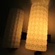 Pair of opaline wall lamps cylinder and metal years 50-60