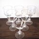 Set of 6 stemmed glasses