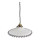 Antique suspension in white opaline.